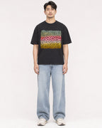 Mockup Boxy Heavyweight Tee Black male full-body 13