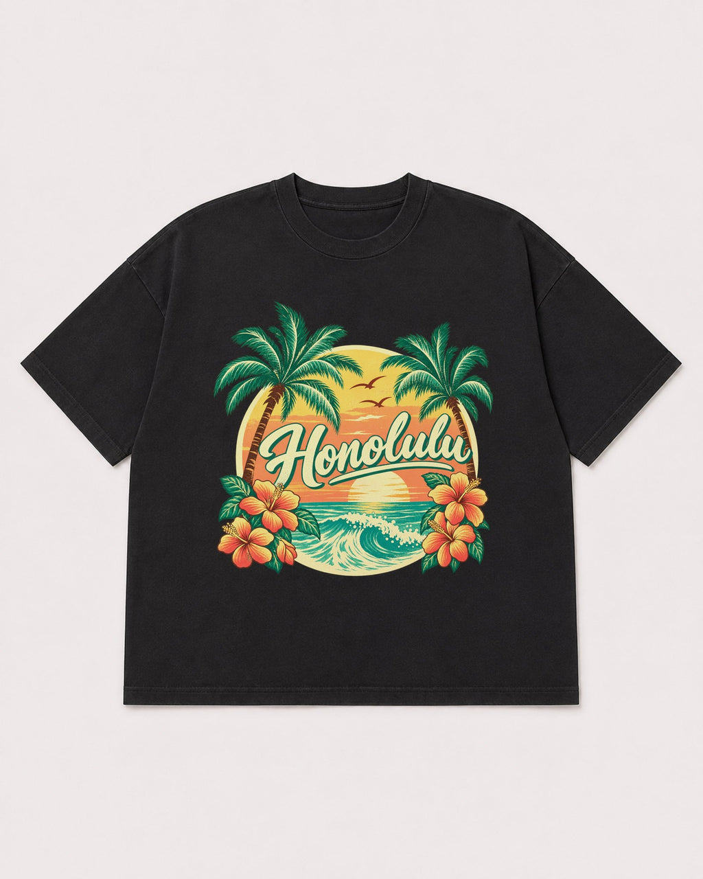 Mockup Boxy Heavyweight Tee Black product