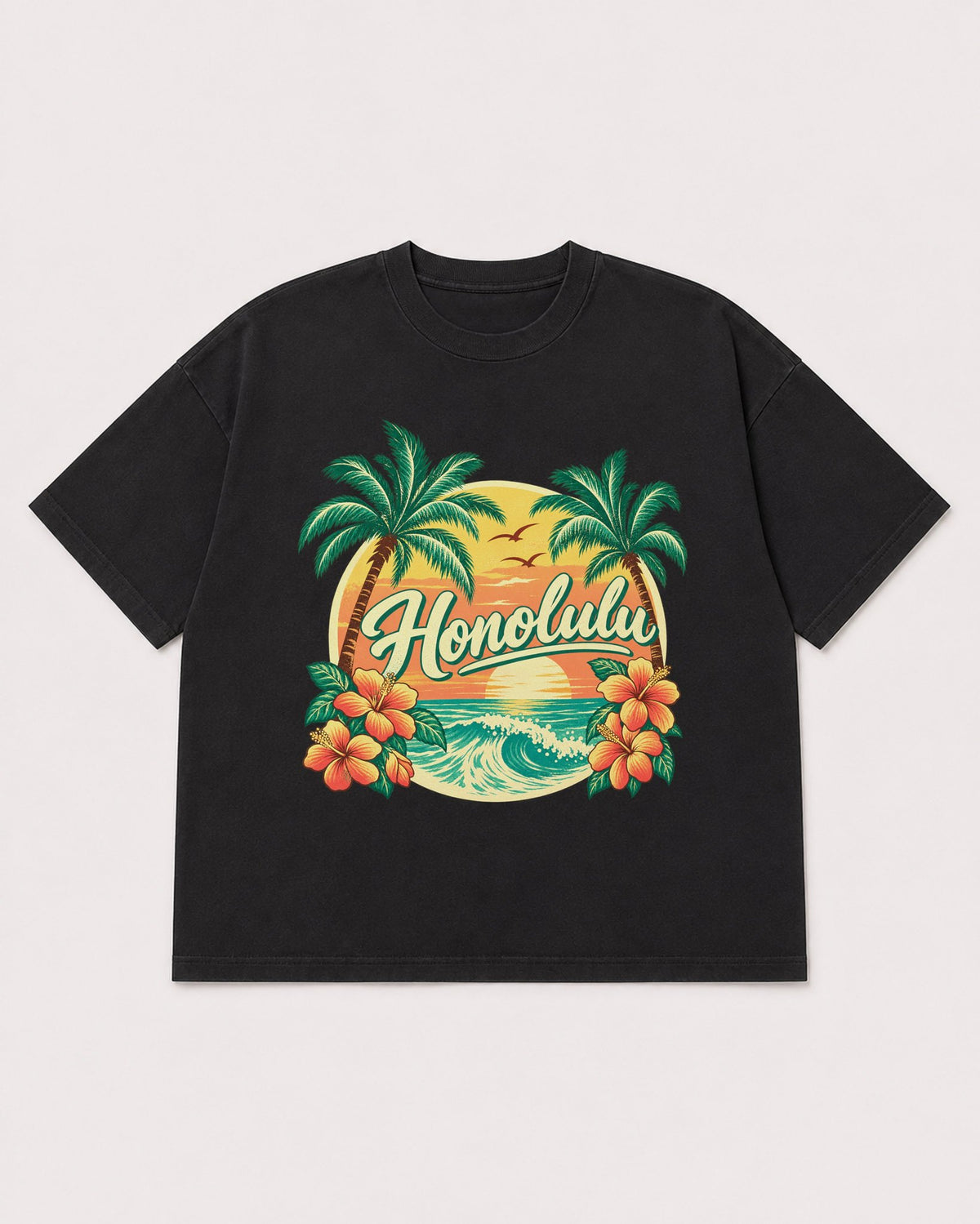 Mockup Boxy Heavyweight Tee Black product