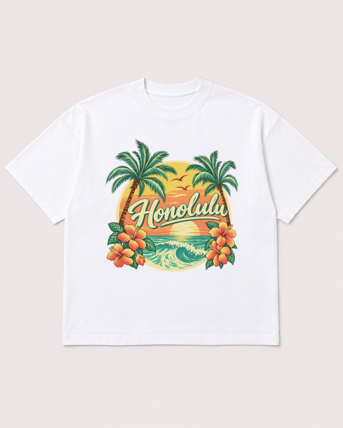 Mockup Boxy Heavyweight Tee White product