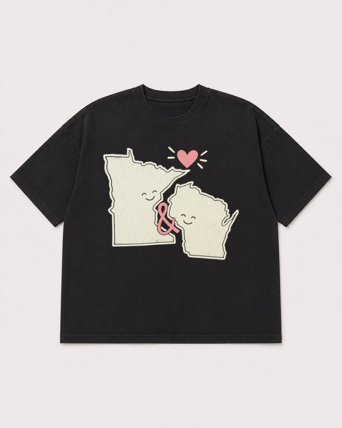 Mockup Boxy Heavyweight Tee Black product
