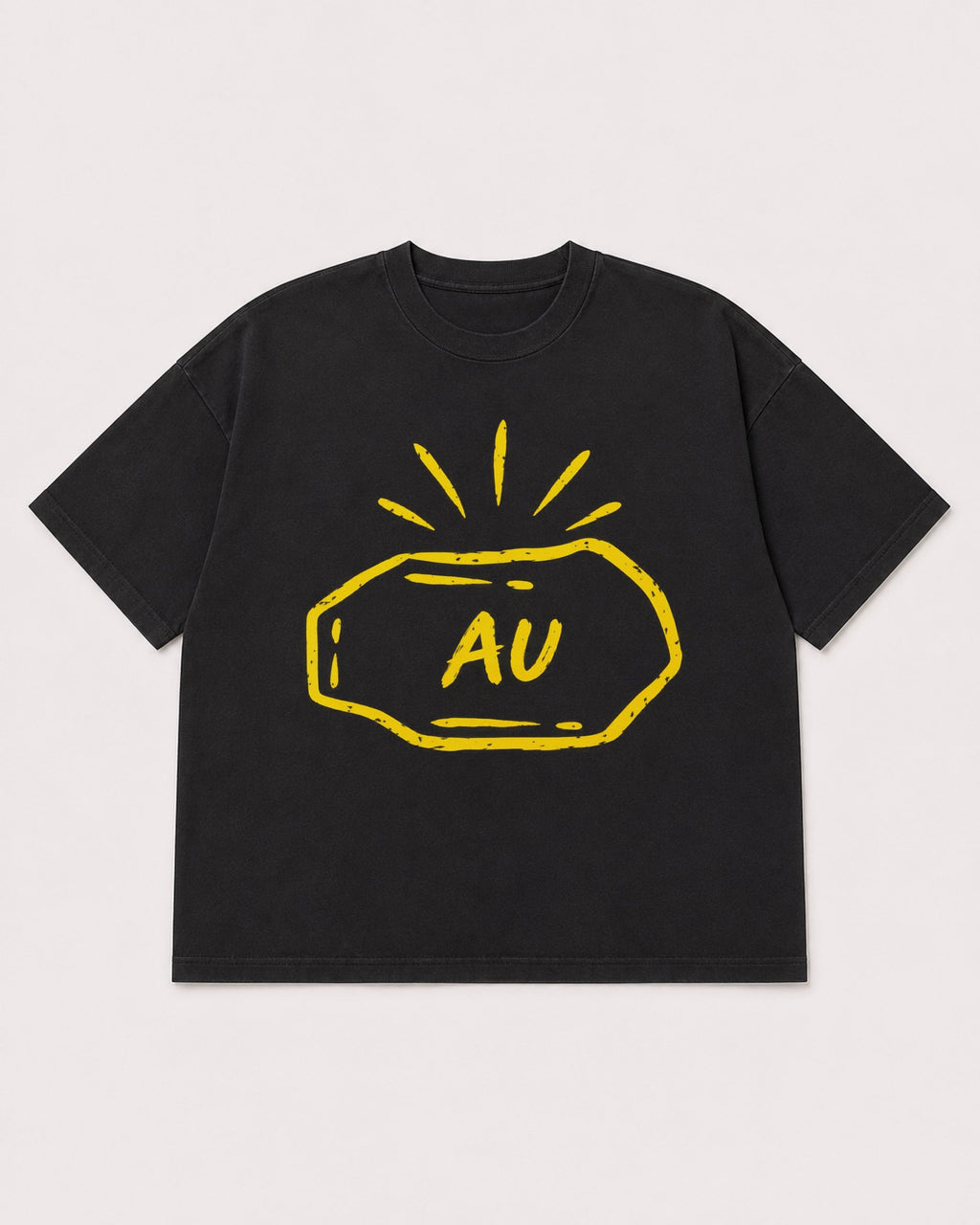 Mockup Boxy Heavyweight Tee Black product