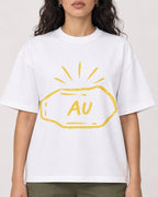 Mockup Boxy Heavyweight Tee White female close-up 07