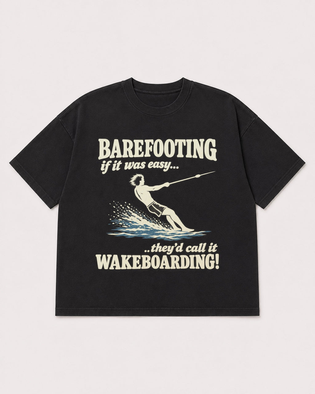 Mockup Boxy Heavyweight Tee Black product