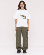 Mockup Boxy Heavyweight Tee White female full-body 02