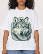 Mockup Boxy Heavyweight Tee White female close-up 05