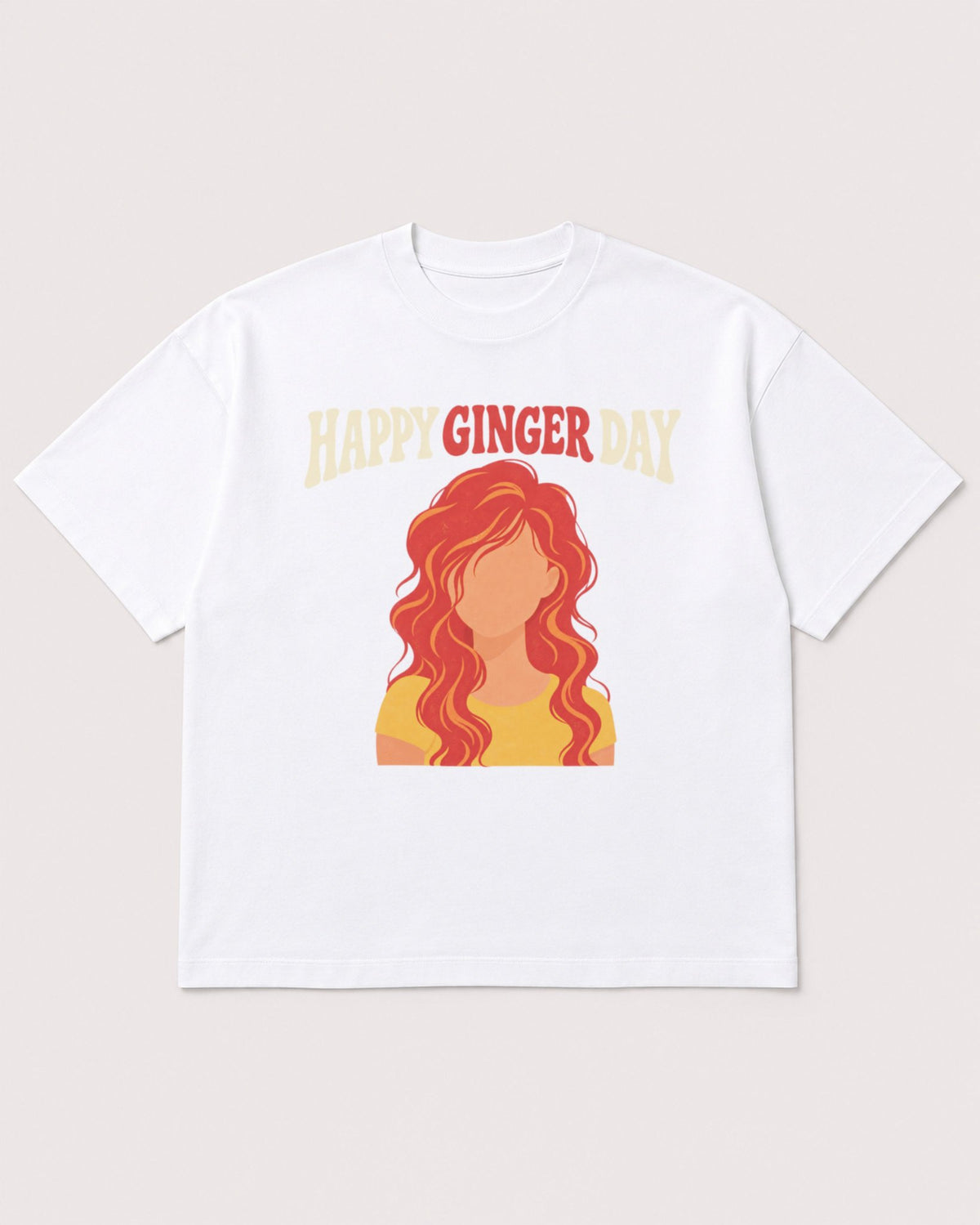 Mockup Boxy Heavyweight Tee White product