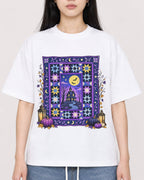 Mockup Boxy Heavyweight Tee White female close-up 01