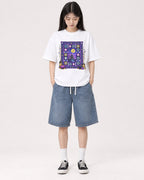 Mockup Boxy Heavyweight Tee White female full-body 01