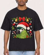 Mockup Boxy Heavyweight Tee Black male close-up 05