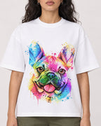 Mockup Boxy Heavyweight Tee White female close-up 07