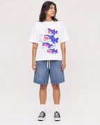 Mockup Boxy Heavyweight Tee White female full-body 36