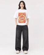 Mockup Boxy Heavyweight Tee White female full-body 03