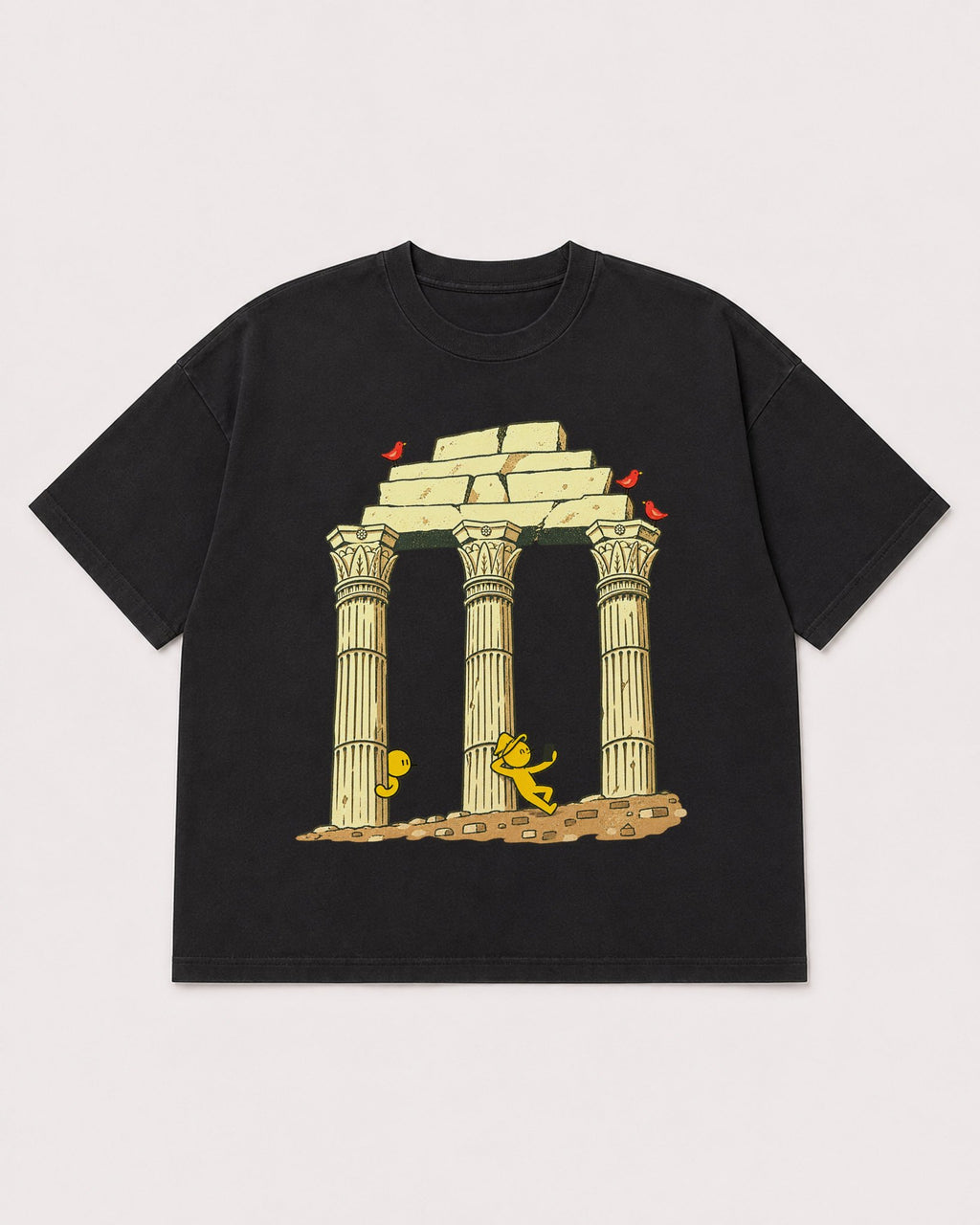 Mockup Boxy Heavyweight Tee Black product