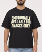 Mockup Boxy Heavyweight Tee Black male close-up 37