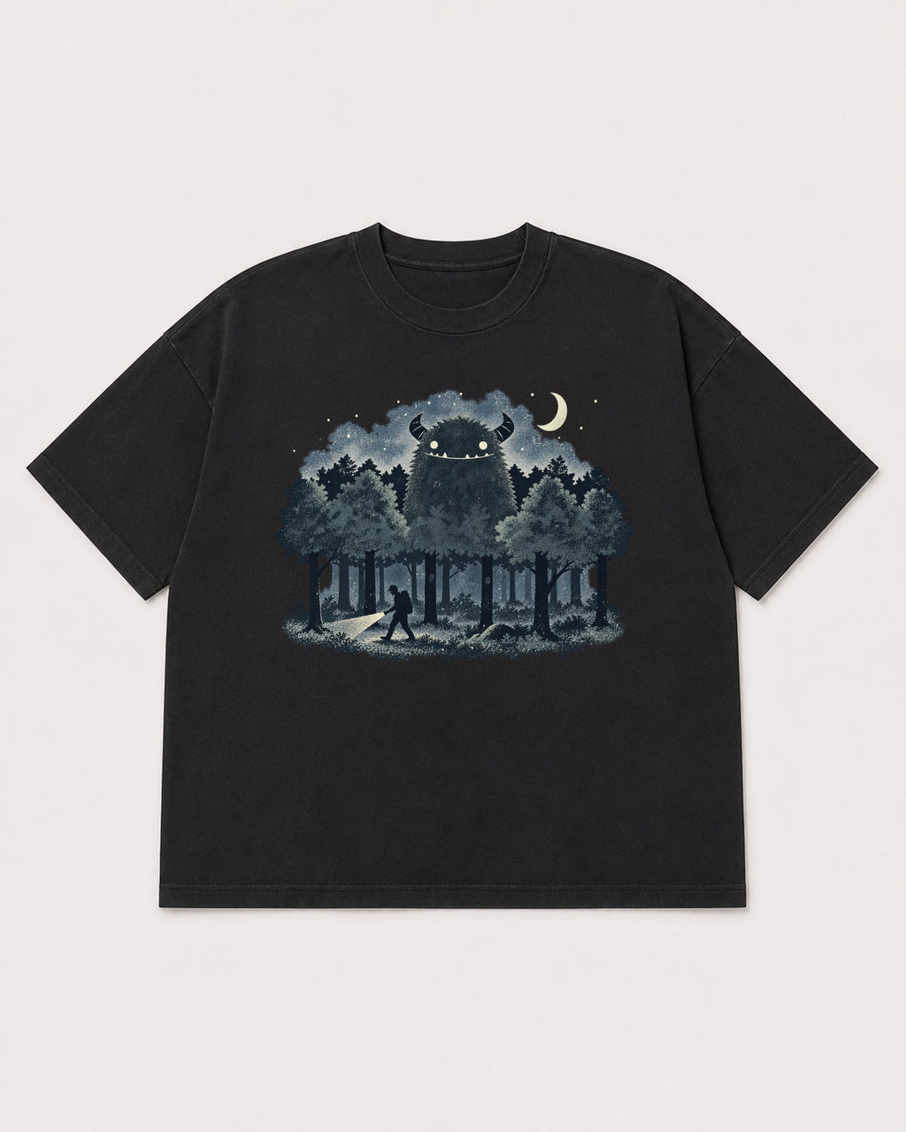 Mockup Boxy Heavyweight Tee Black product