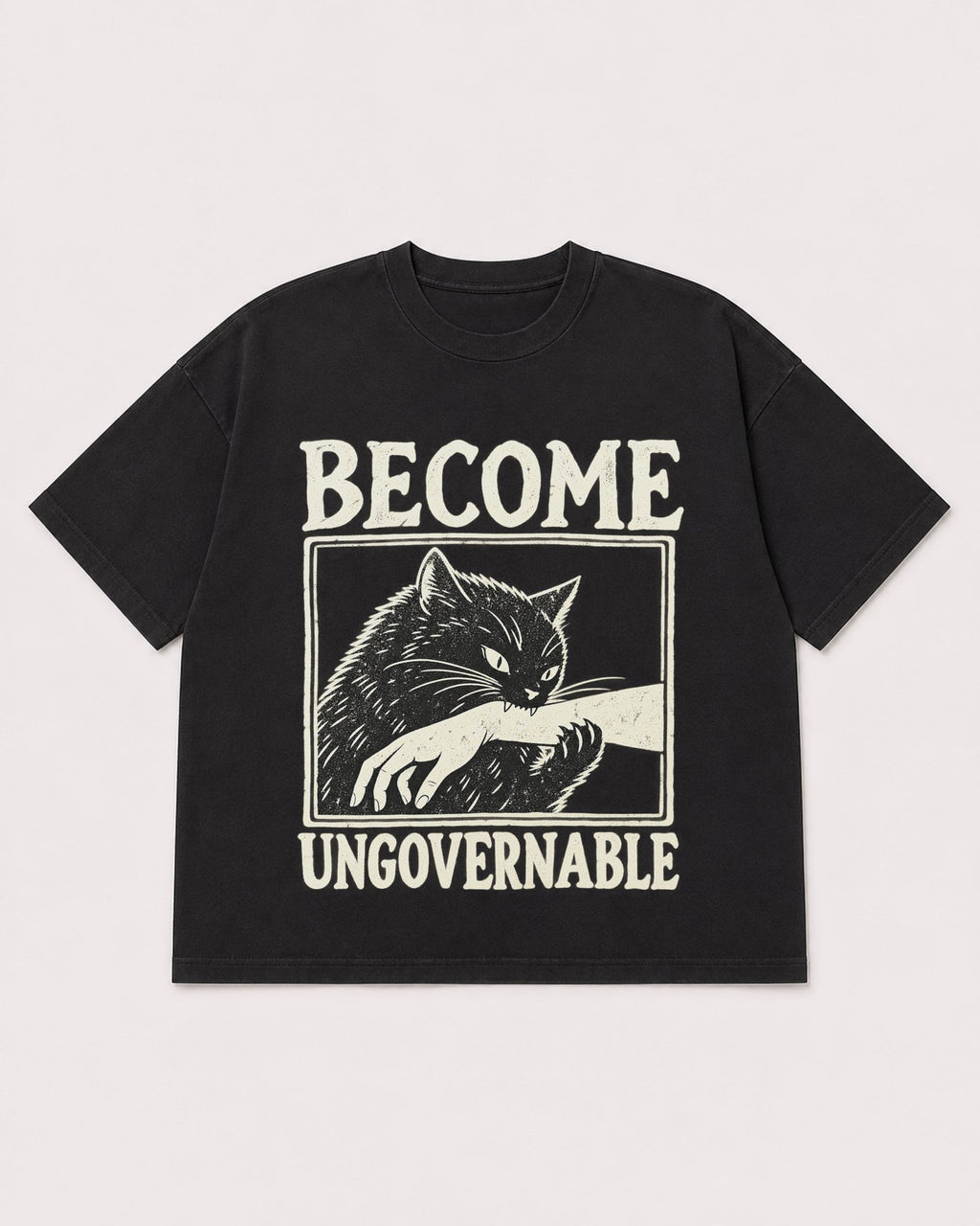 Mockup Boxy Heavyweight Tee Black product