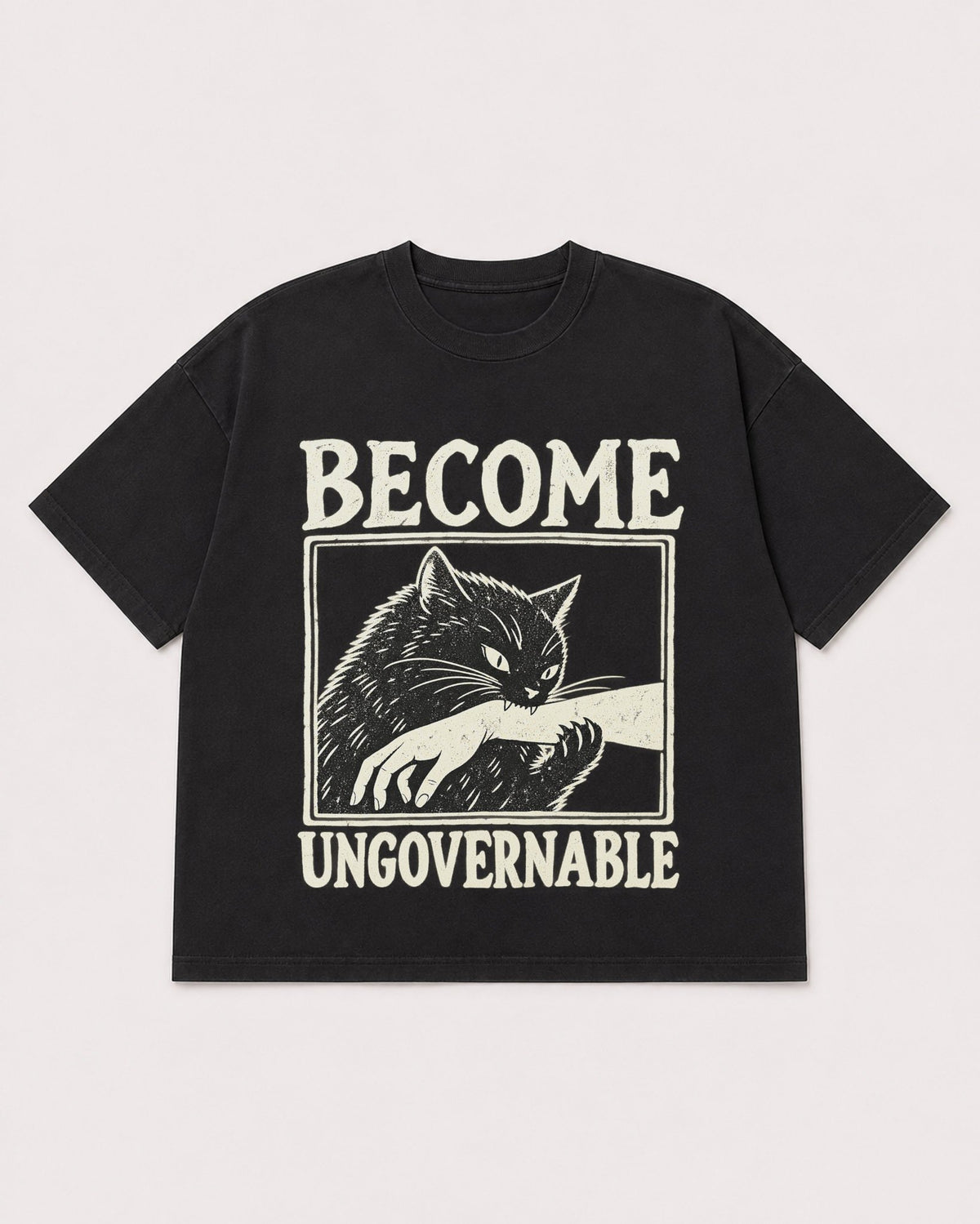 Mockup Boxy Heavyweight Tee Black product