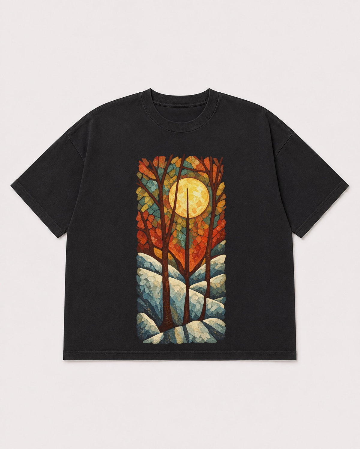 Mockup Boxy Heavyweight Tee Black product