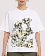 Mockup Boxy Heavyweight Tee White female close-up 12