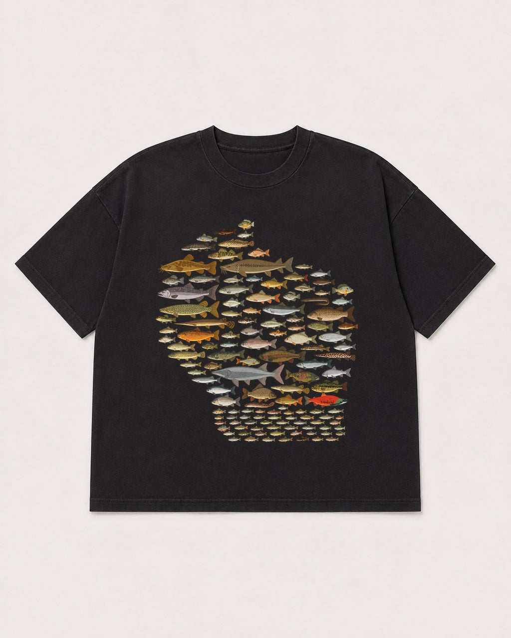 Mockup Boxy Heavyweight Tee Black product