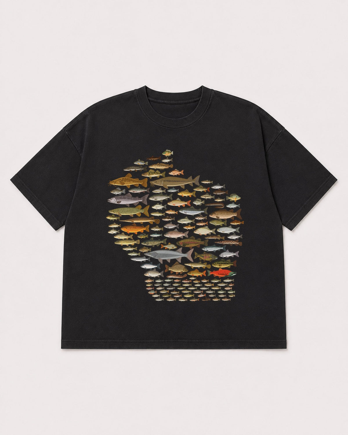 Mockup Boxy Heavyweight Tee Black product