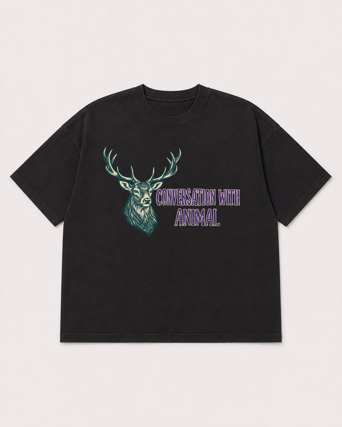 Mockup Boxy Heavyweight Tee Black product