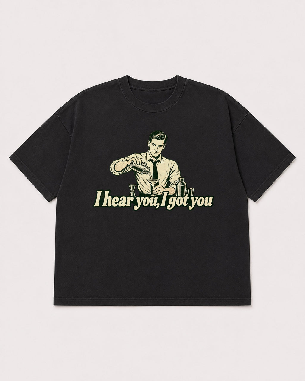 Mockup Boxy Heavyweight Tee Black product