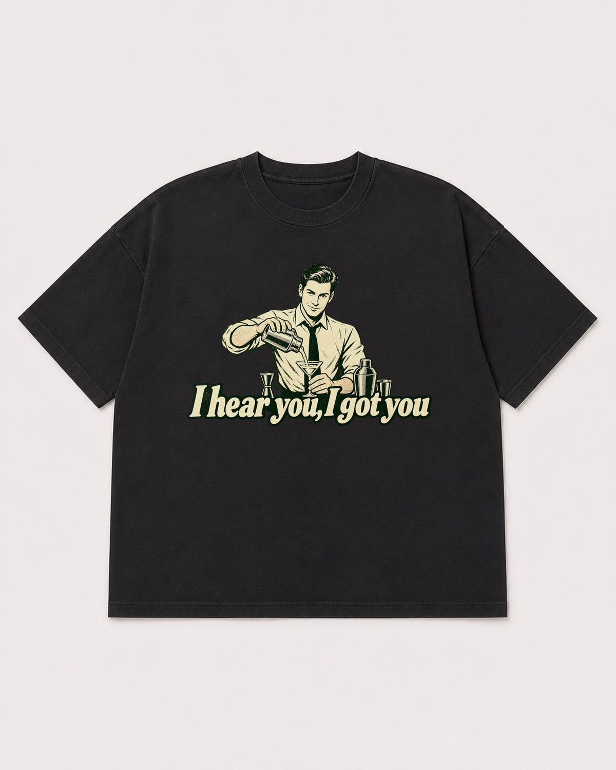 Mockup Boxy Heavyweight Tee Black product