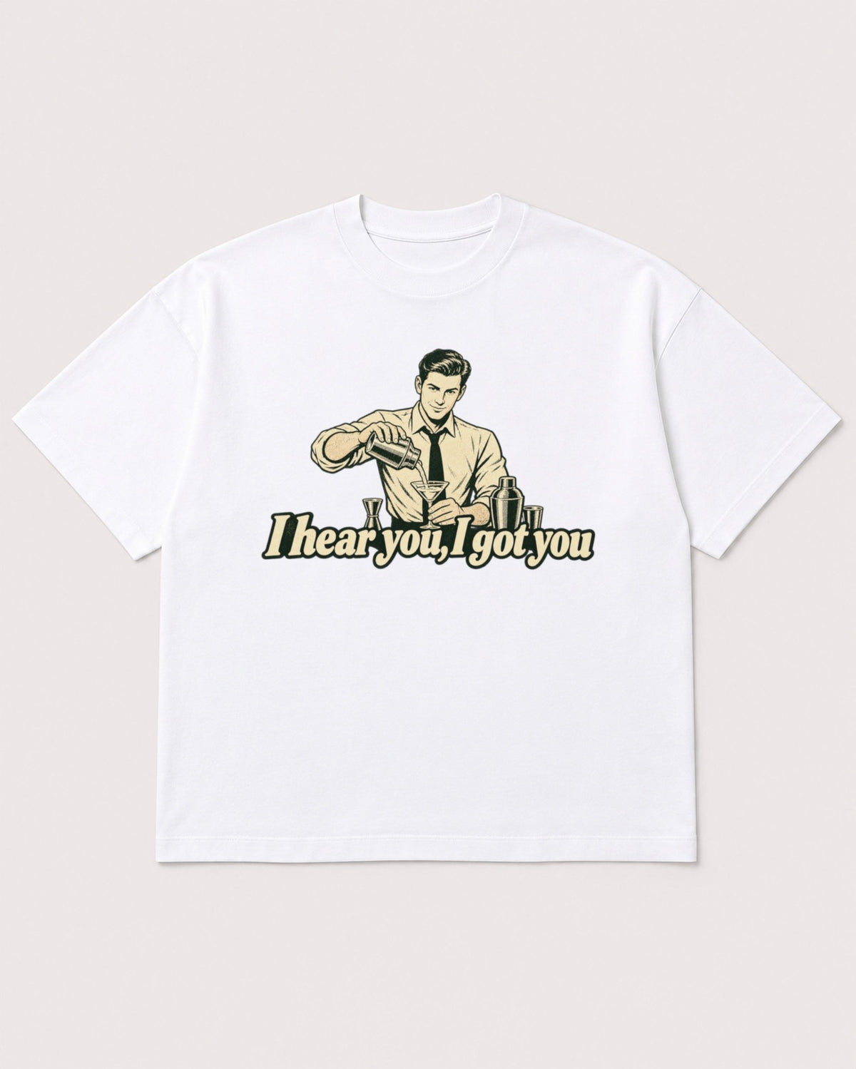 Mockup Boxy Heavyweight Tee White product