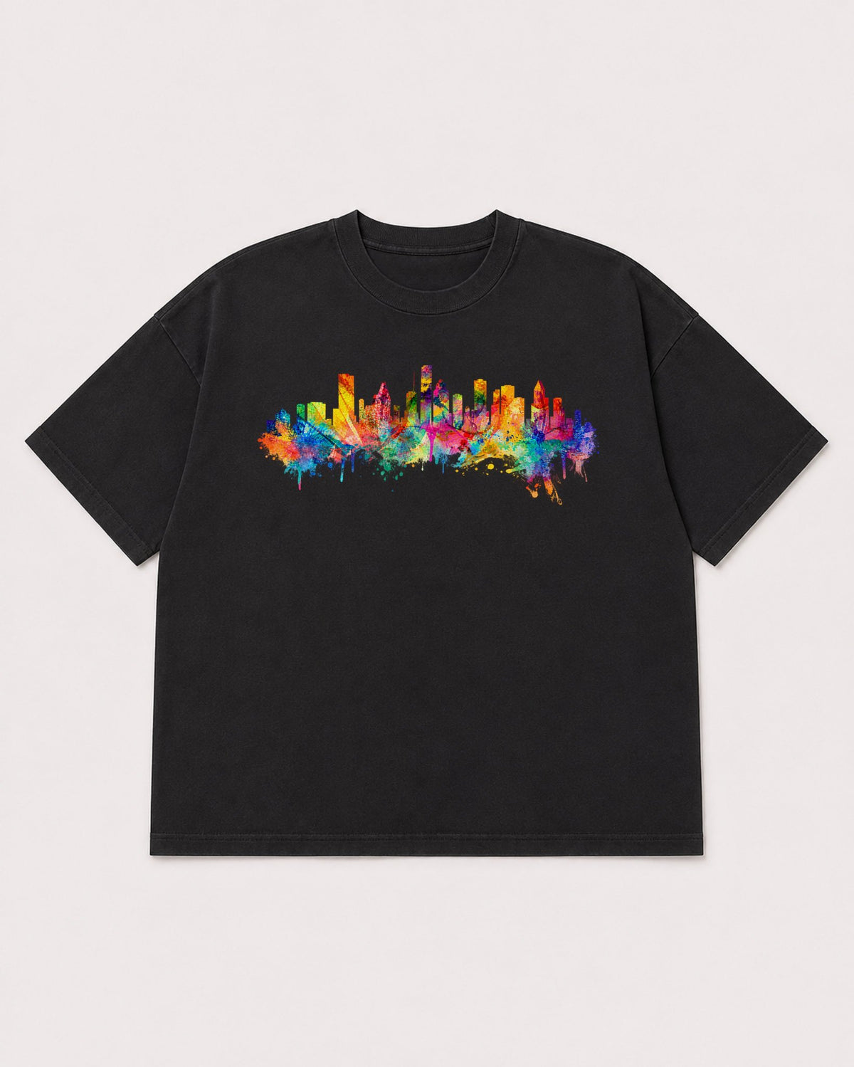 Mockup Boxy Heavyweight Tee Black product