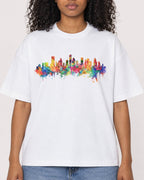 Mockup Boxy Heavyweight Tee White female close-up 05