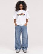 Mockup Boxy Heavyweight Tee White female full-body 05