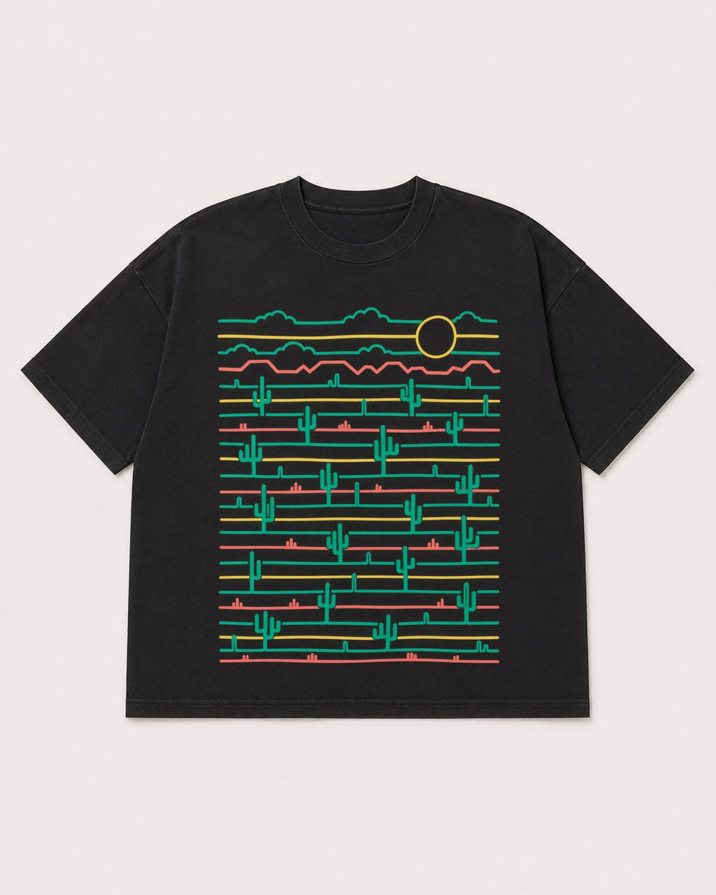 Mockup Boxy Heavyweight Tee Black product