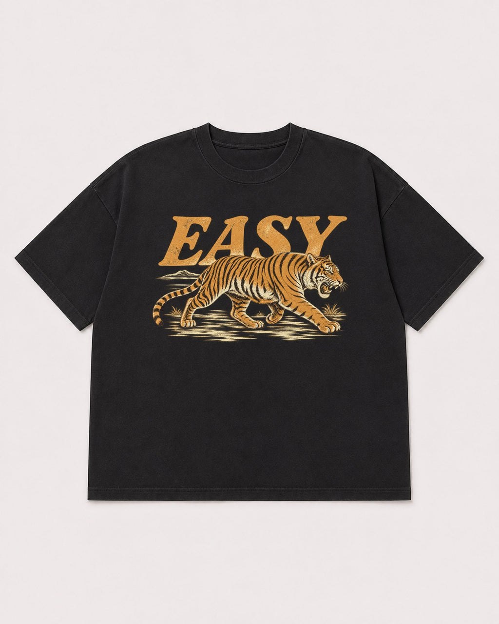Mockup Boxy Heavyweight Tee Black product