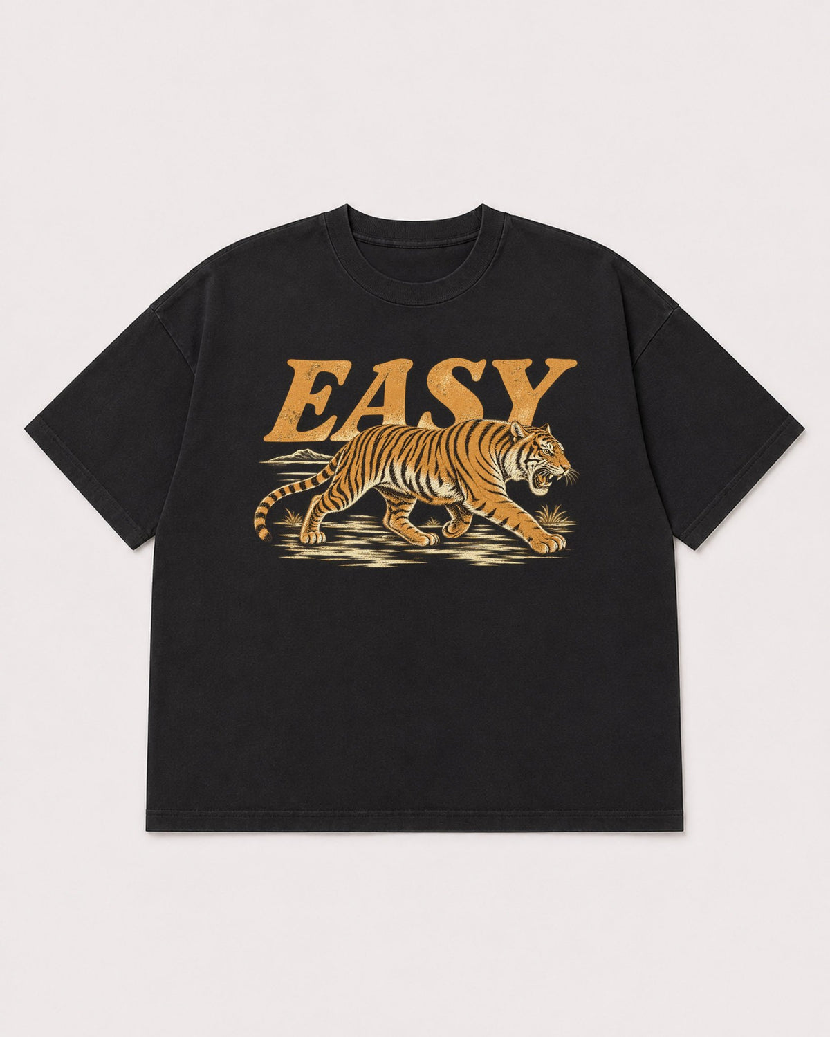 Mockup Boxy Heavyweight Tee Black product