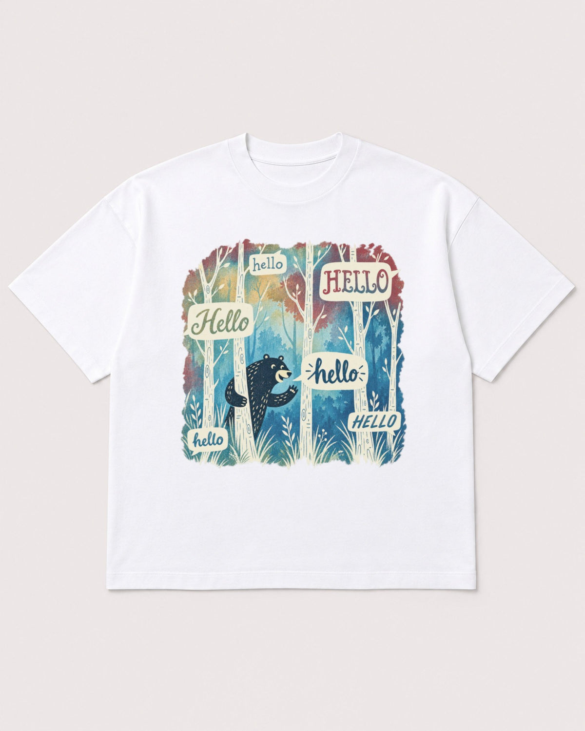 Mockup Boxy Heavyweight Tee White product