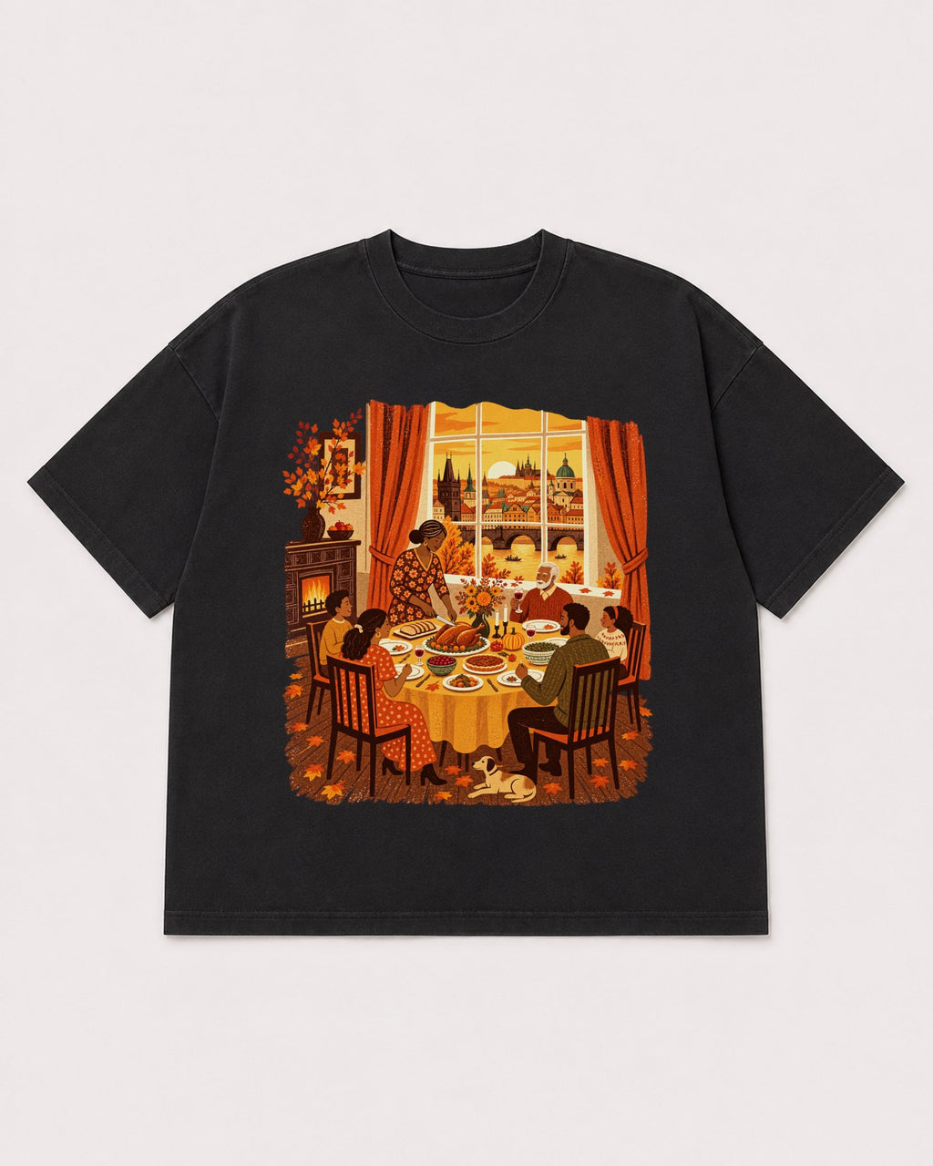 Mockup Boxy Heavyweight Tee Black product