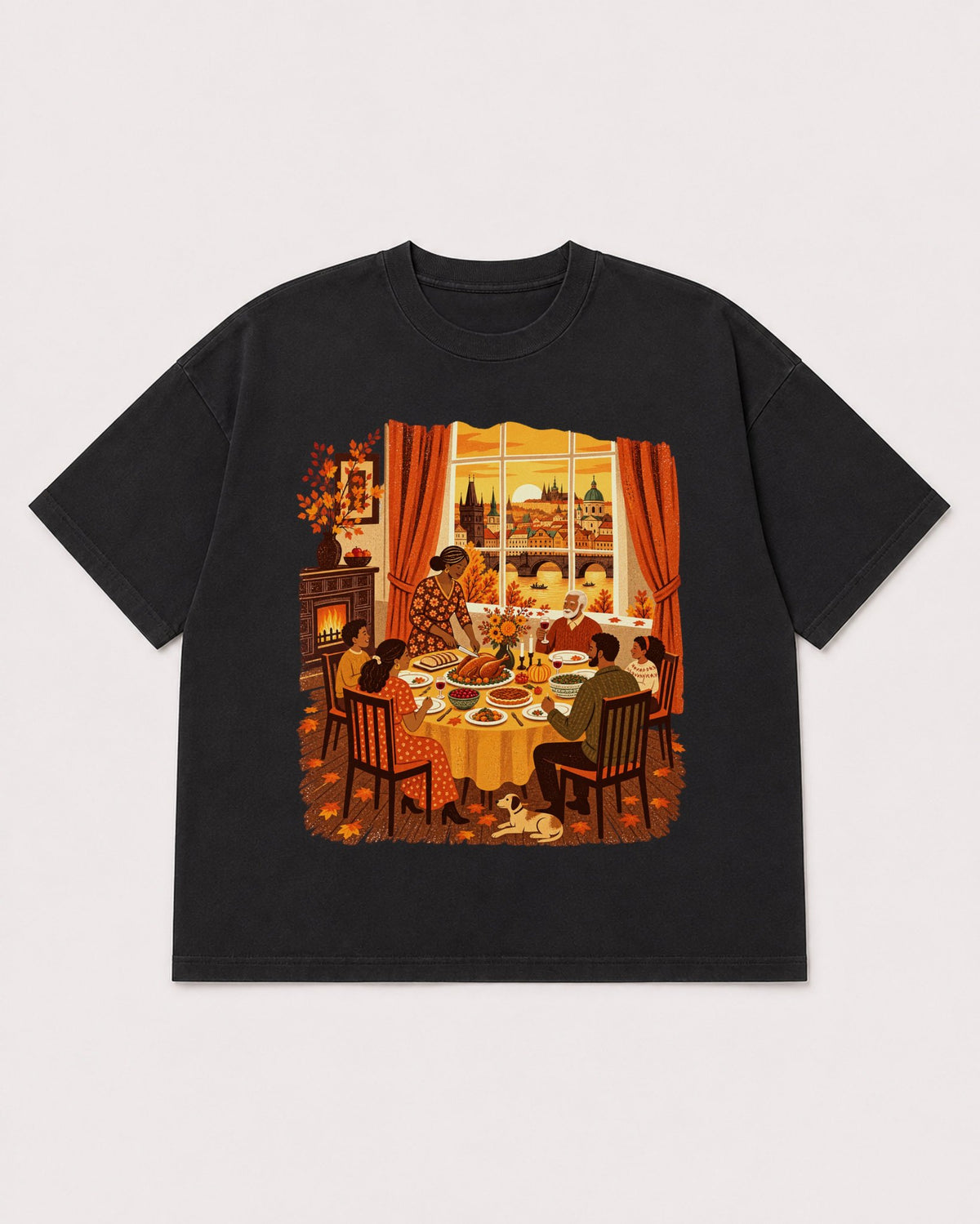 Mockup Boxy Heavyweight Tee Black product