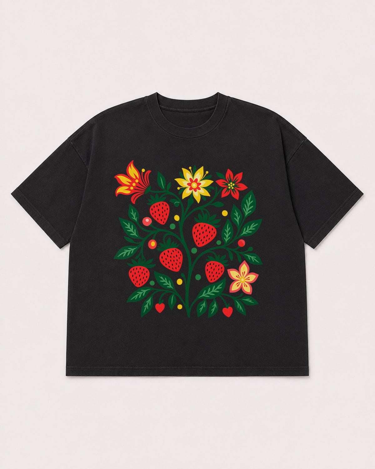 Mockup Boxy Heavyweight Tee Black product