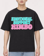 Mockup Boxy Heavyweight Tee Black male close-up 01