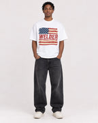 Mockup Boxy Heavyweight Tee White male full-body 05
