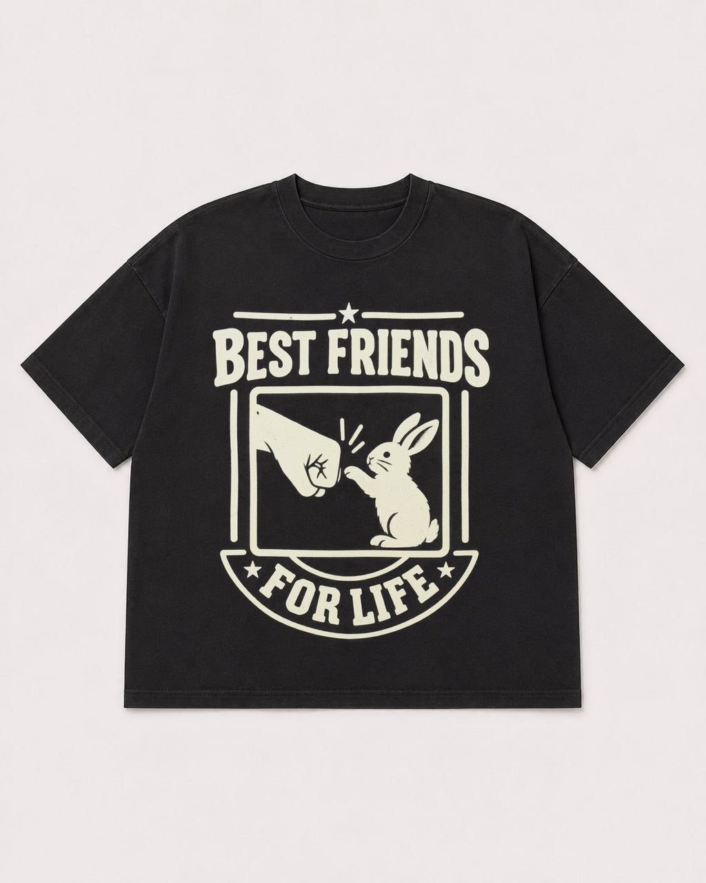 Mockup Boxy Heavyweight Tee Black product