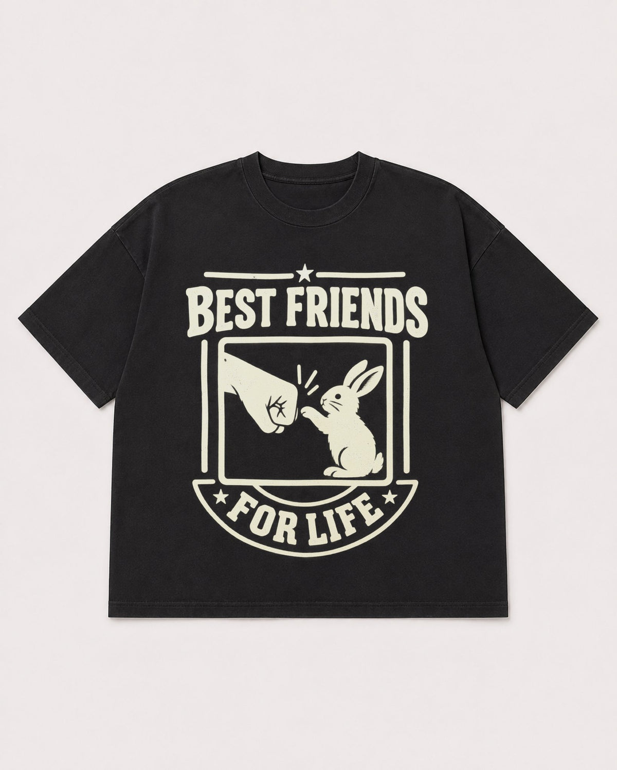 Mockup Boxy Heavyweight Tee Black product
