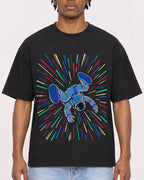 Mockup Boxy Heavyweight Tee Black male close-up 05