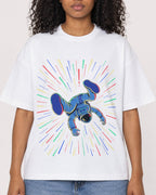 Mockup Boxy Heavyweight Tee White female close-up 05