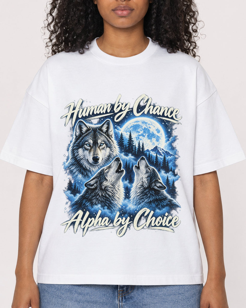 Mockup Boxy Heavyweight Tee White female close-up 05