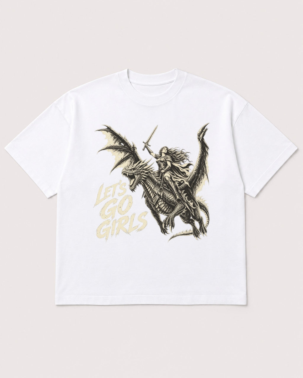 Mockup Boxy Heavyweight Tee White product