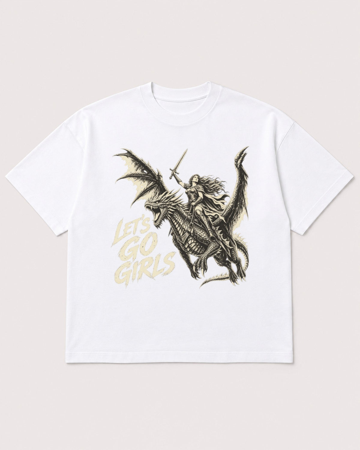 Mockup Boxy Heavyweight Tee White product