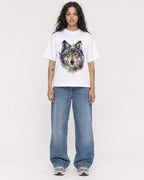 Mockup Boxy Heavyweight Tee White female full-body 30